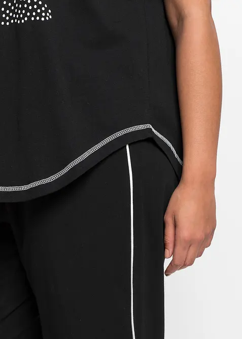 Capri Pyjama aus reiner Bio-Baumwolle, bonprix