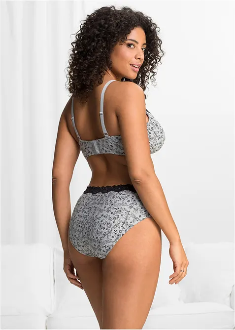 BH mit B&uuml;gel mit Bio-Baumwolle (3er Pack), bonprix