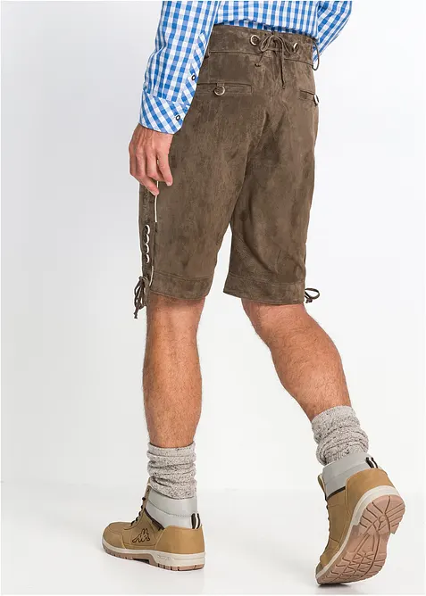 Regular Fit Trachtenhose aus Leder, bonprix
