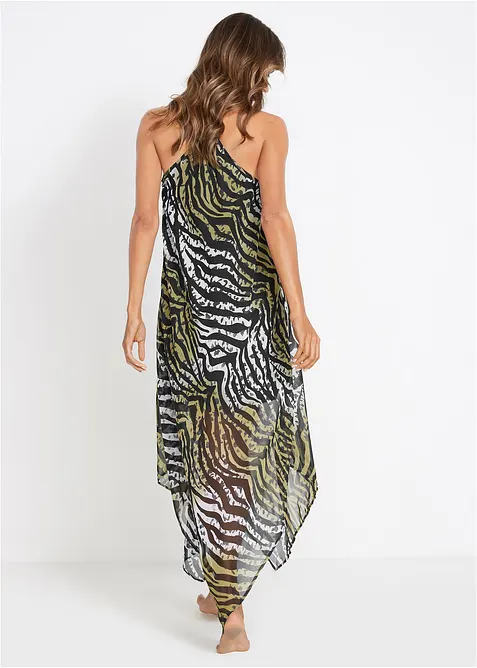 Transparentes Strand Maxikleid aus leichtem Chiffon, bonprix