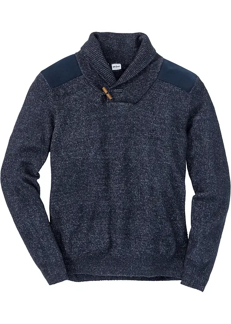 Pull en fine maille à col châle, bonprix