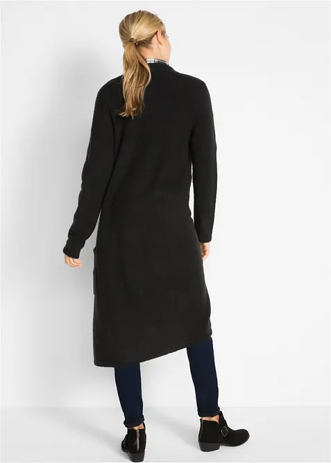 Strickmantel mit aufgesetzten Taschen, bonprix