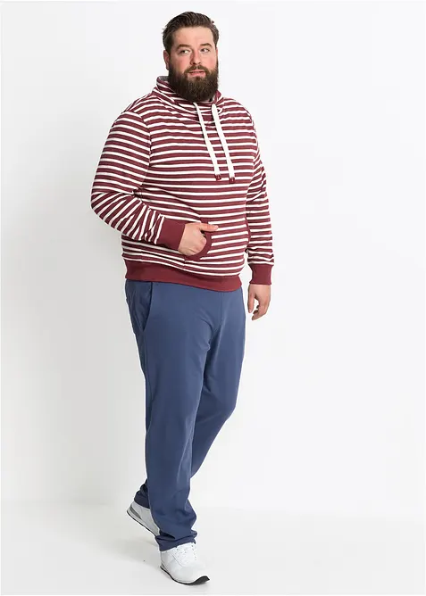 Jogginghose aus reiner Baumwolle mit sportiven Details, bonprix