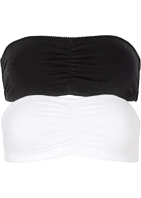 Bandeau BH mit Bio-Baumwolle (2er Pack), bonprix