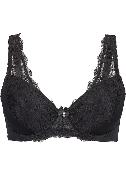 Soutien-gorge à coques et dentelle, bonprix