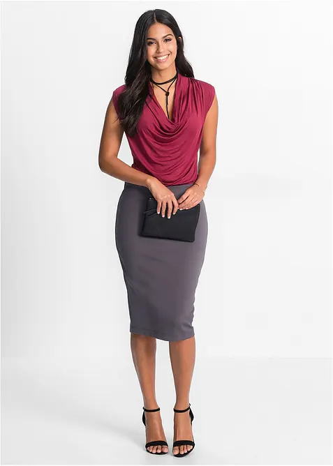 T-shirt en viscose extensible, bonprix