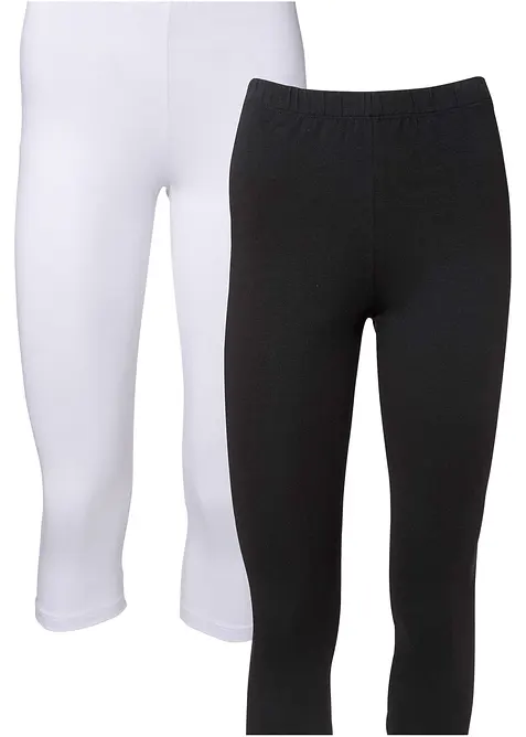 Lot de 2 leggings corsaires, bonprix