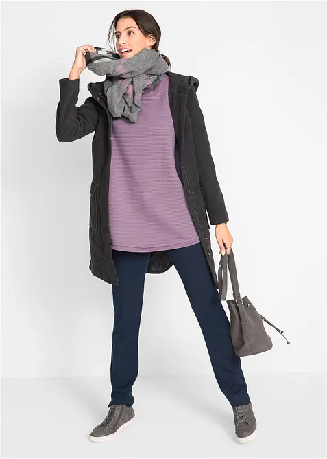 Langes Sweatshirt mit Viskose, bonprix