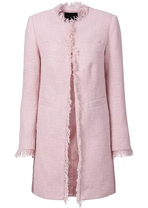 Blazer long en maille bouclée, bonprix