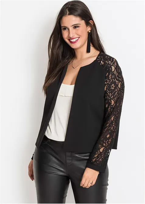 Blazer mit Spitzenärmeln, bonprix