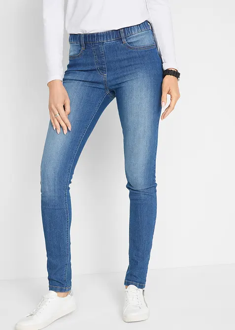 Jegging à taille mi-haute et élastiquée, bonprix