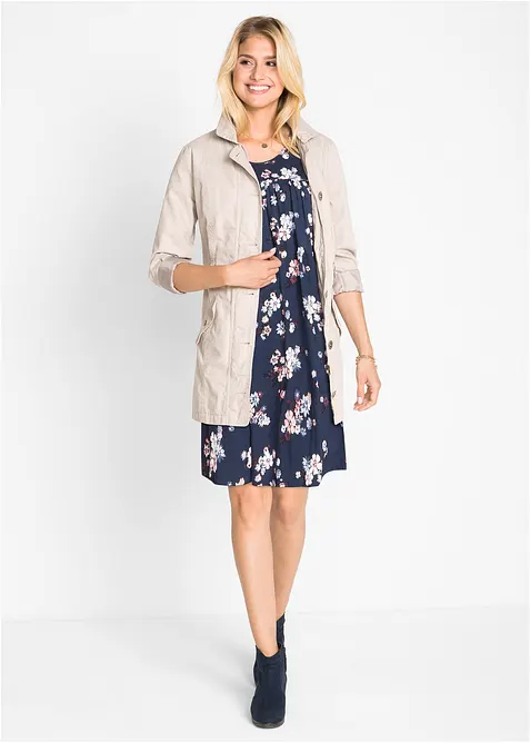 Kurzes Jerseykleid aus softem Viskose-Mix, bonprix