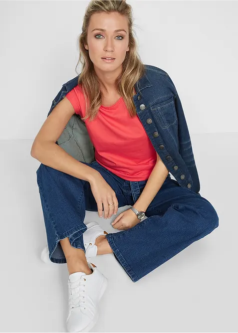 T-Shirt aus reiner Baumwolle, bonprix