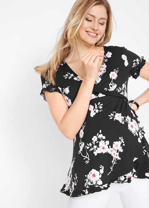 2-in-1 Umstands-und Still-Tunika aus Viskose, bonprix