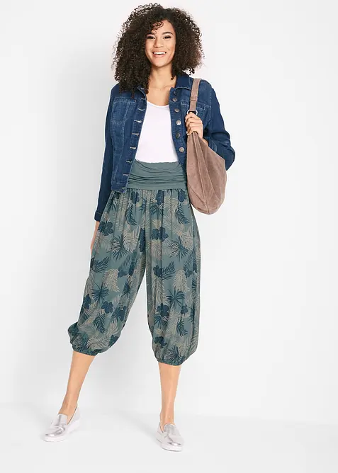 3/4-Hose aus fließendem Viskose-Mix, bonprix