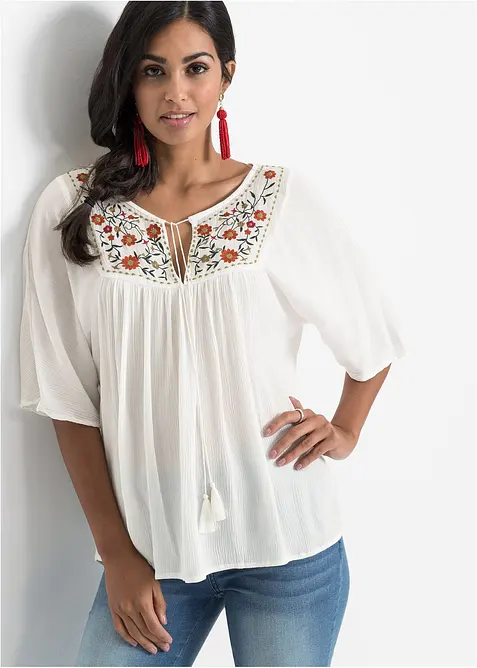 Tunique en viscose froissée, bonprix