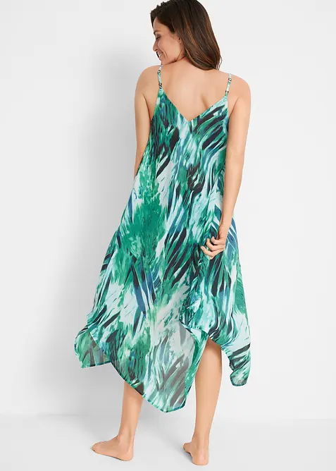 Transparentes Strand Maxikleid aus leichtem Chiffon, bonprix