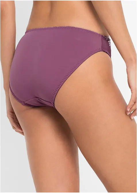 Slip mit zarter Stickerei (2er Pack), bonprix
