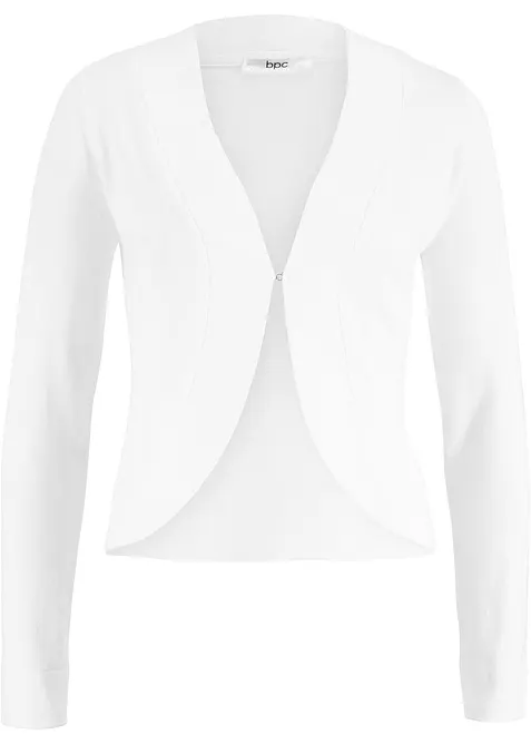 Gilet court en maille de viscose mélangée, bonprix