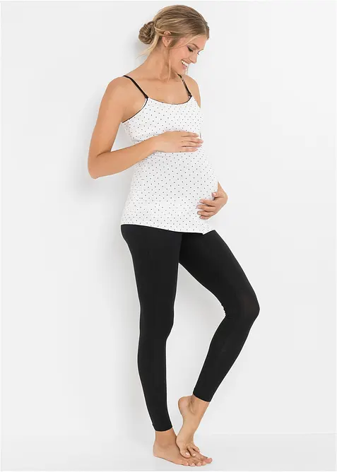 Lot de 2 débardeurs d’allaitement avec coton, bonprix