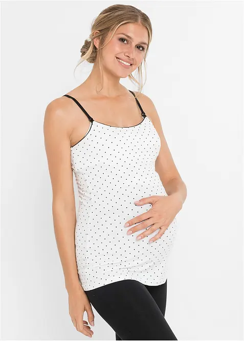 Lot de 2 débardeurs d’allaitement avec coton, bonprix