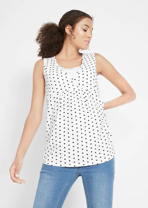 Lot de 2 tops de grossesse/d&rsquo;allaitement, bonprix