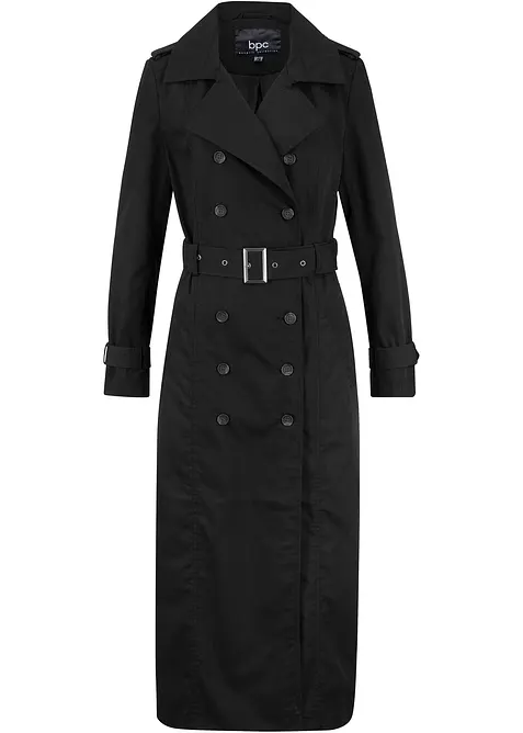Trench-coat long ceintur&eacute; &agrave; la taille, bonprix