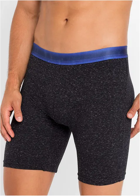 Lange Boxershorts eng mit Baumwolle (2er Pack), bonprix