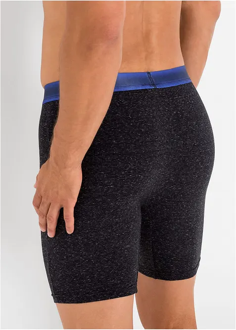 Lange Boxershorts eng mit Baumwolle (2er Pack), bonprix