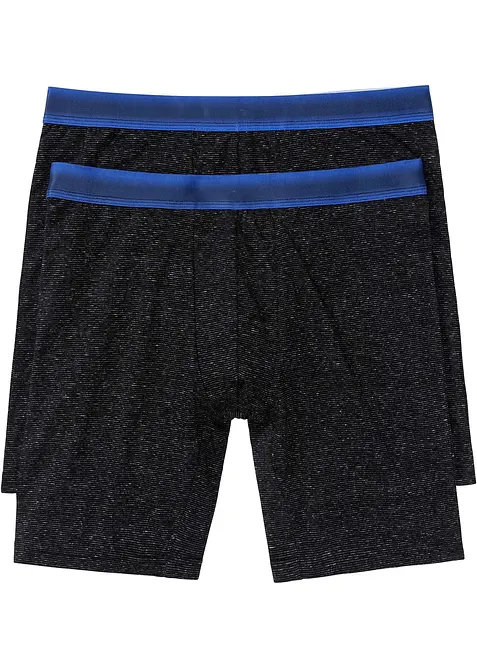 Lange Boxershorts eng mit Baumwolle (2er Pack), bonprix