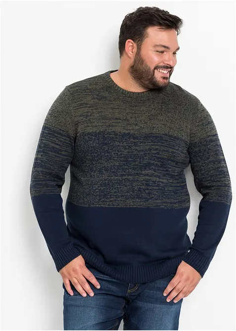 Feinstrickpullover mit Komfortschnitt aus weichem Baumwollmix, bonprix