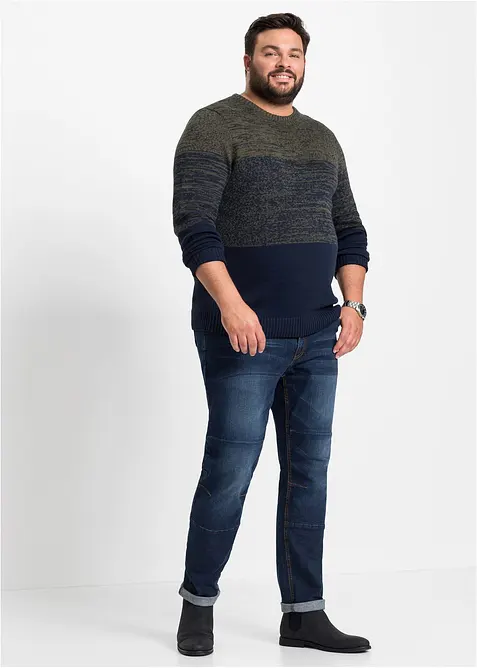 Feinstrickpullover mit Komfortschnitt aus weichem Baumwollmix, bonprix