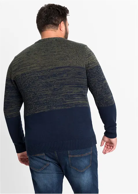 Feinstrickpullover mit Komfortschnitt aus weichem Baumwollmix, bonprix