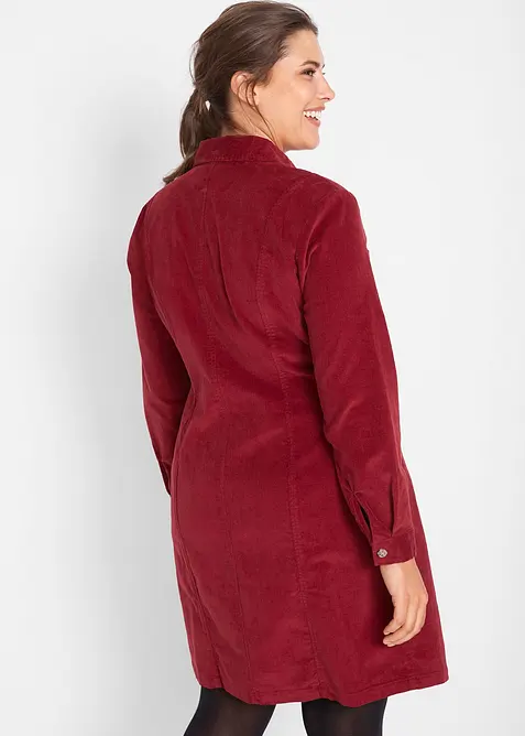 Hemdblusenkleid Cord, Stretch, bonprix