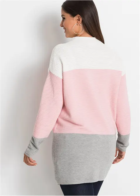 Pull long &agrave; rayures, bonprix