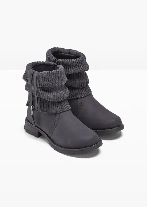 Bottines à empiècement en maille, bonprix
