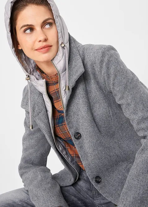 Manteau court d'hiver, style 2 en 1, bonprix