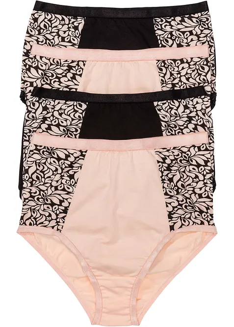 Highwaist Slip mit Bio-Baumwolle (4er Pack), bonprix