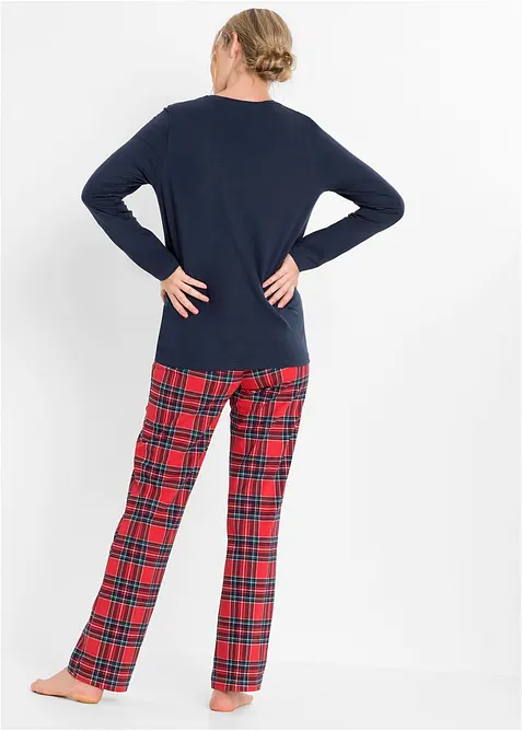 Pyjama aus reiner Bio-Baumwolle, bonprix