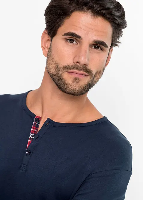 Pyjama col boutonné 100% coton, bonprix