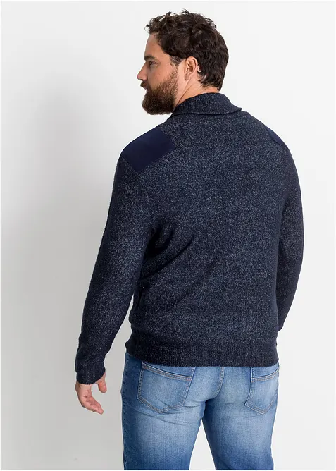 Pull en fine maille à col châle, bonprix