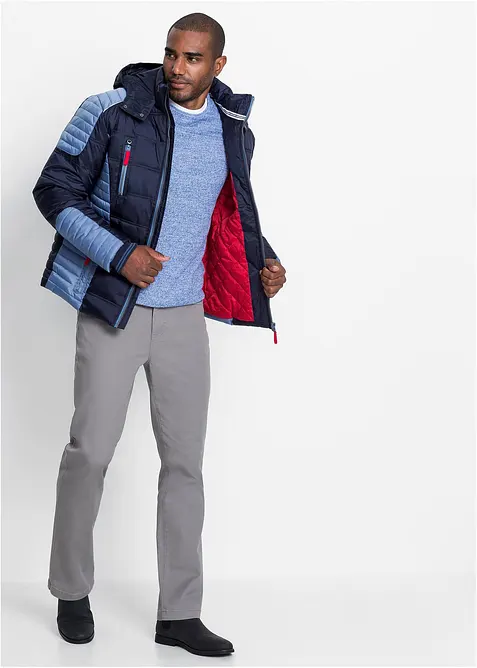 Veste matelassée et rembourrée à capuche amovible, bonprix