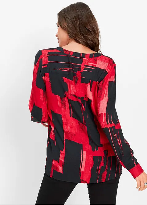 Chemisier long imprimé en mousseline, bonprix