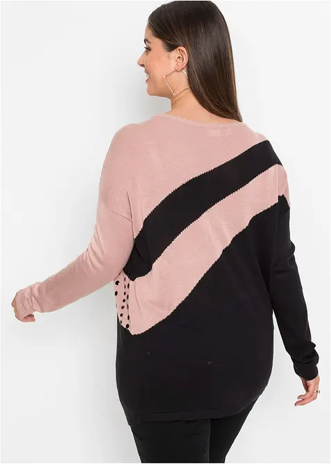 Longpullover mit Applikation, bonprix