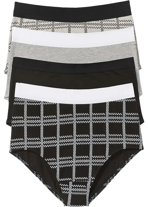 Highwaist Slip (4er Pack) mit Bio-Baumwolle, bonprix