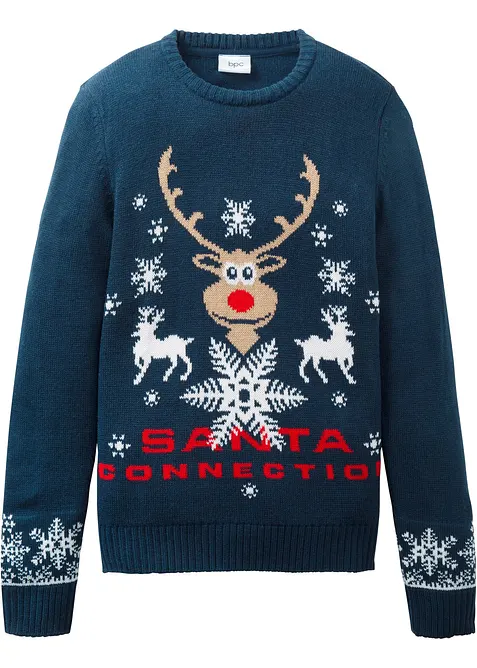Feinstrickpullover mit Weihnachtsmotiv, bonprix
