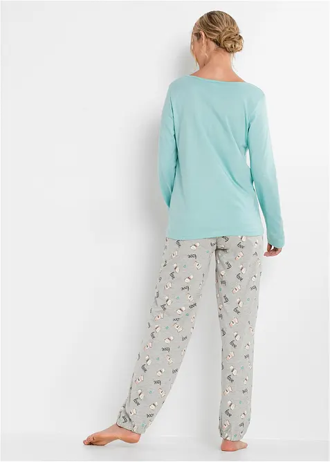Pyjama mit Bio-Baumwolle, bonprix