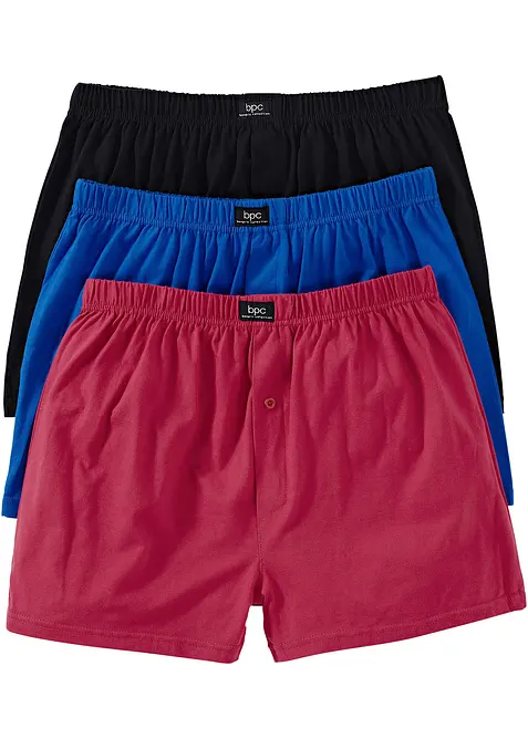Lockere Jersey Boxershorts aus Baumwolle (3er Pack), bonprix