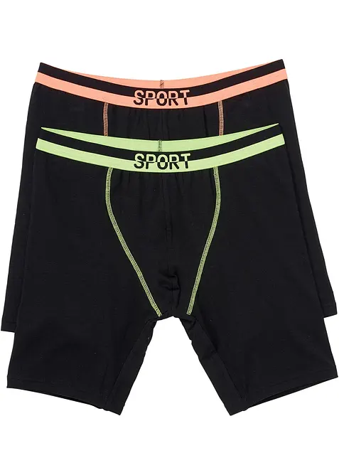 Lot de 2 boxers longs coton, bonprix