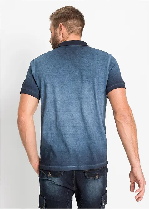 Piqu&eacute;-Poloshirt in gewaschener Optik, bonprix